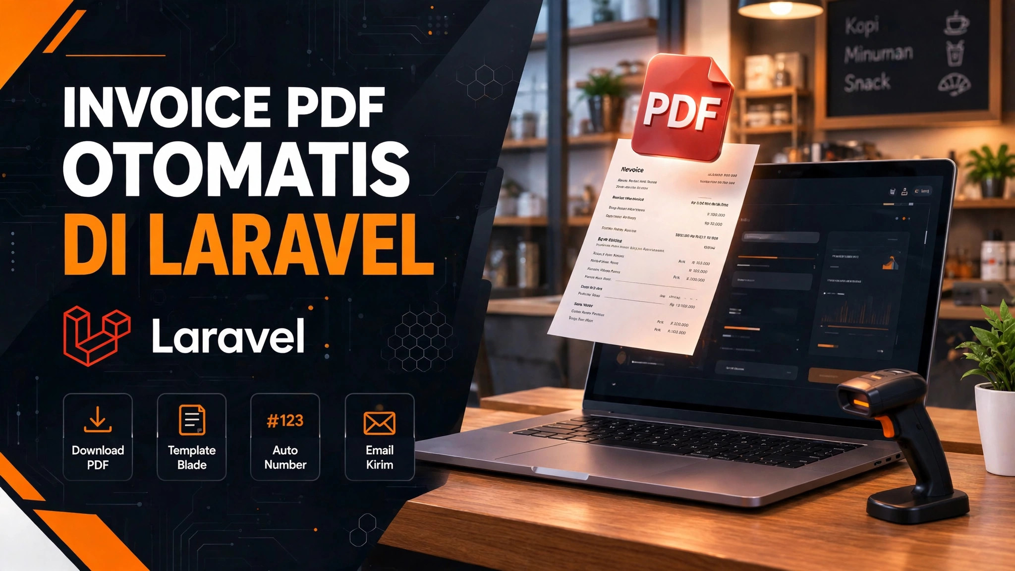 Cara Membuat Invoice PDF Otomatis di Laravel: Nota Profesional + Unduh (Panduan 2026)
