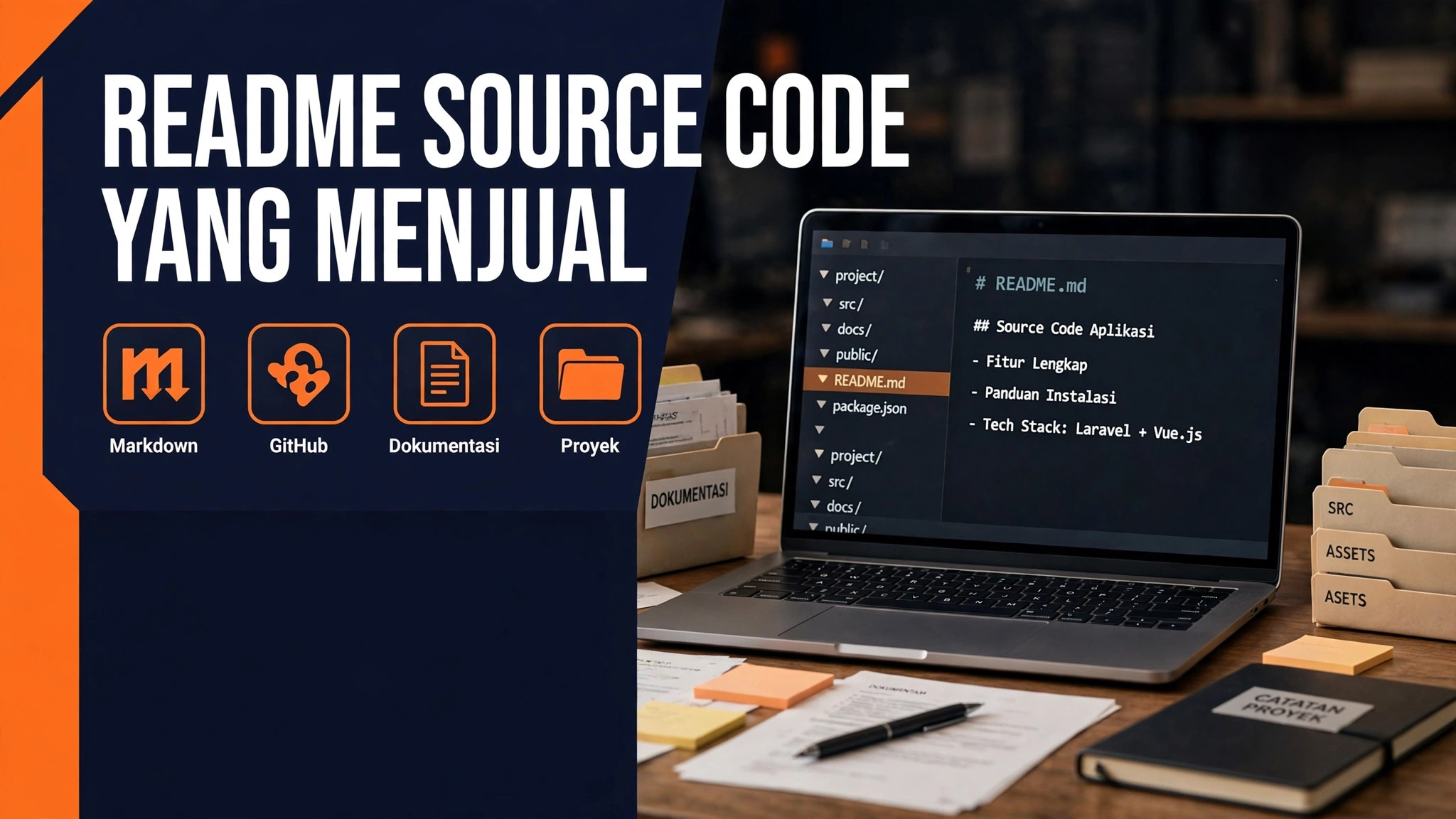 Cara Menulis README & Dokumentasi Source Code yang Membuat Pembeli Percaya (Panduan 2026)