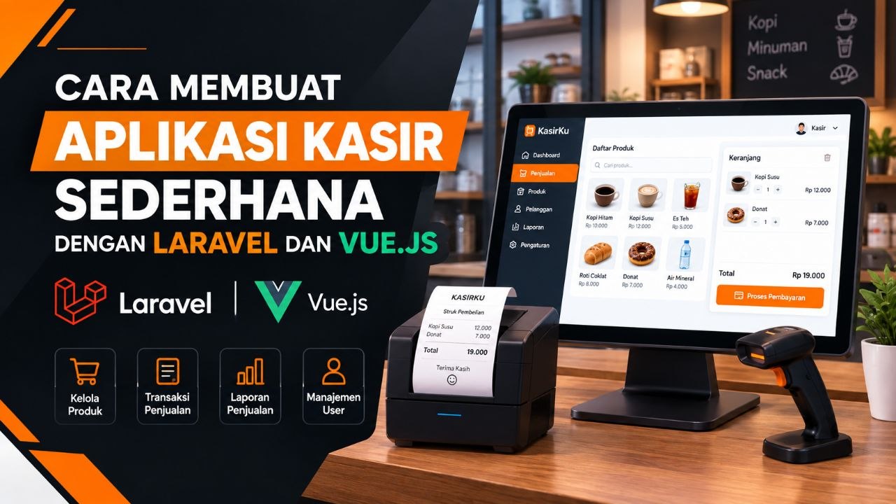 Cara Membuat Aplikasi Kasir Laravel Vue JS untuk Pemula