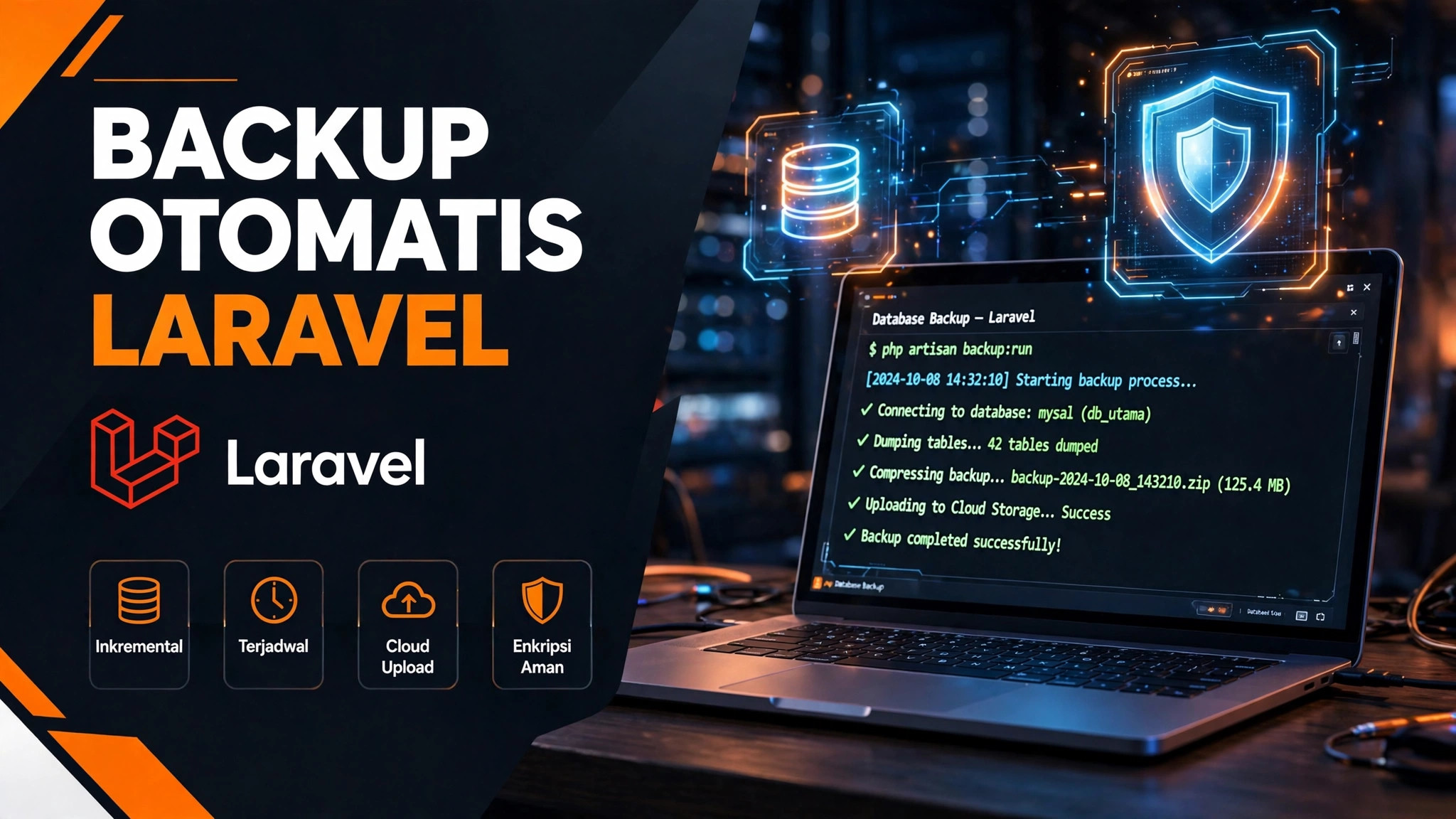 Cara Backup Otomatis Website Laravel: Database & File (Panduan 2026)