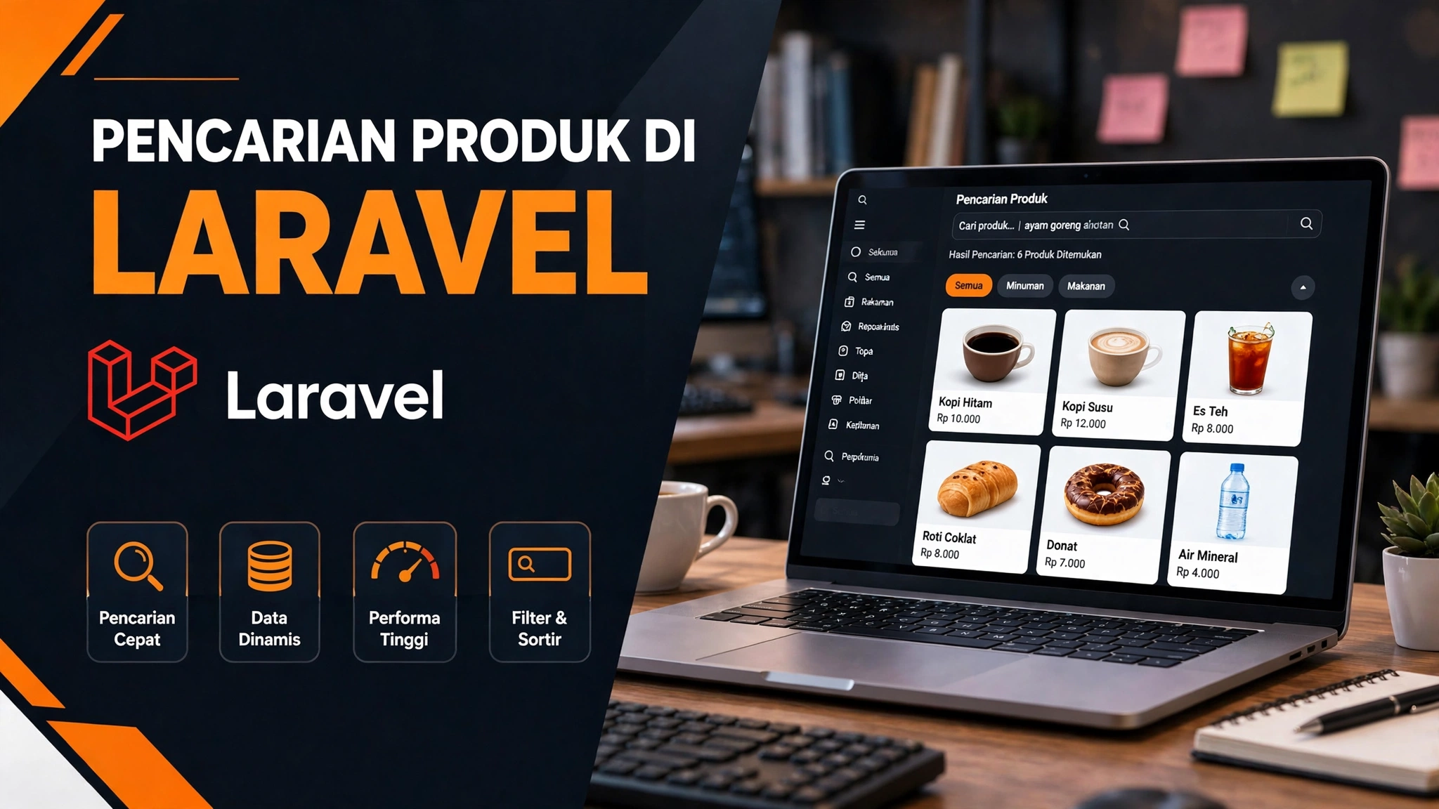 Cara Membuat Fitur Pencarian Produk di Laravel: dari LIKE ke Full-Text Search (Panduan 2026)