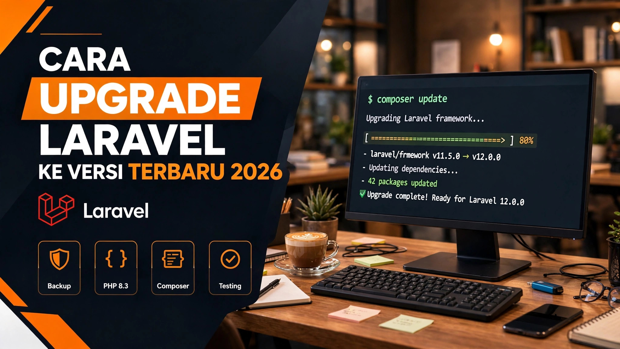 Cara Upgrade Laravel ke Versi Terbaru: Panduan Aman Naik dari Versi 8/9/10/11 (2026)