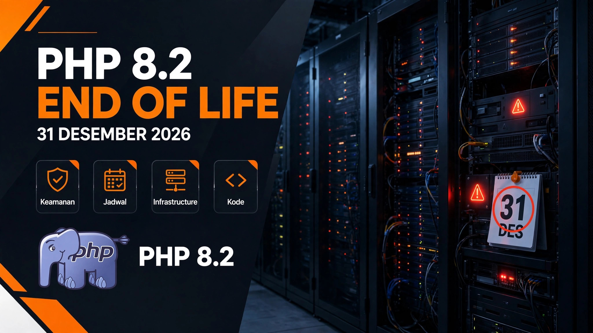 PHP 8.2 End of Life 31 Desember 2026: Saatnya Cek & Upgrade Source Code Kamu