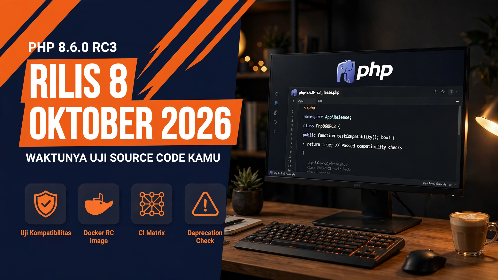 PHP 8.6.0 RC3 Rilis 8 Oktober 2026: Waktunya Uji Source Code Kamu Sebelum Versi Final