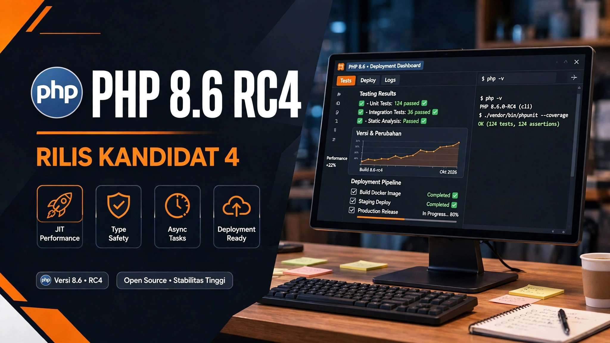PHP 8.6.0 RC4 Rilis 21 Oktober 2026: 50 Perbaikan Sejak RC3 & Checklist Uji Source Code Sebelum 19 November