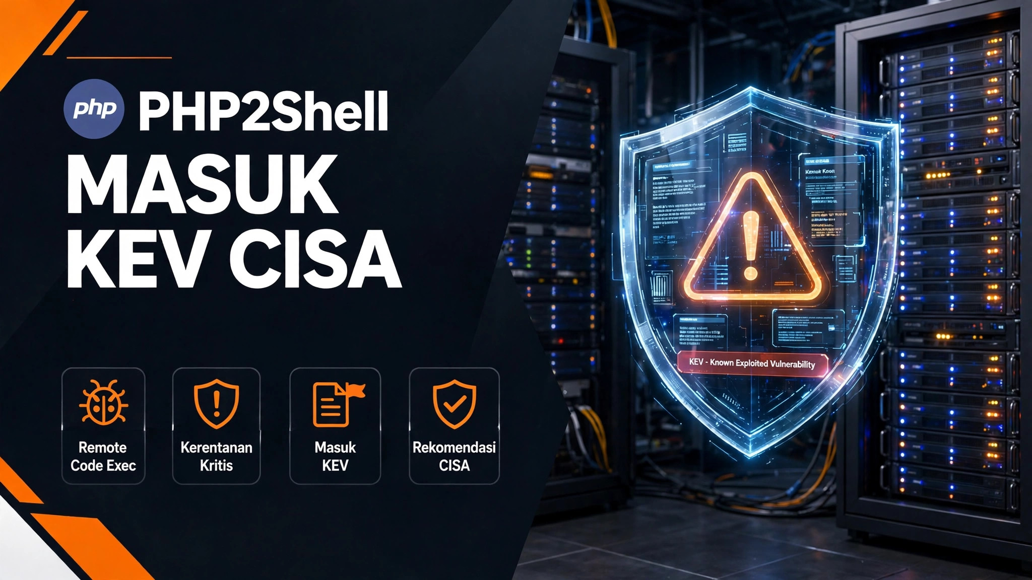 PHP2Shell Masuk Katalog KEV CISA 26 Oktober 2026: Eksploitasi Terkonfirmasi, Tenggat Patch Hari Ini