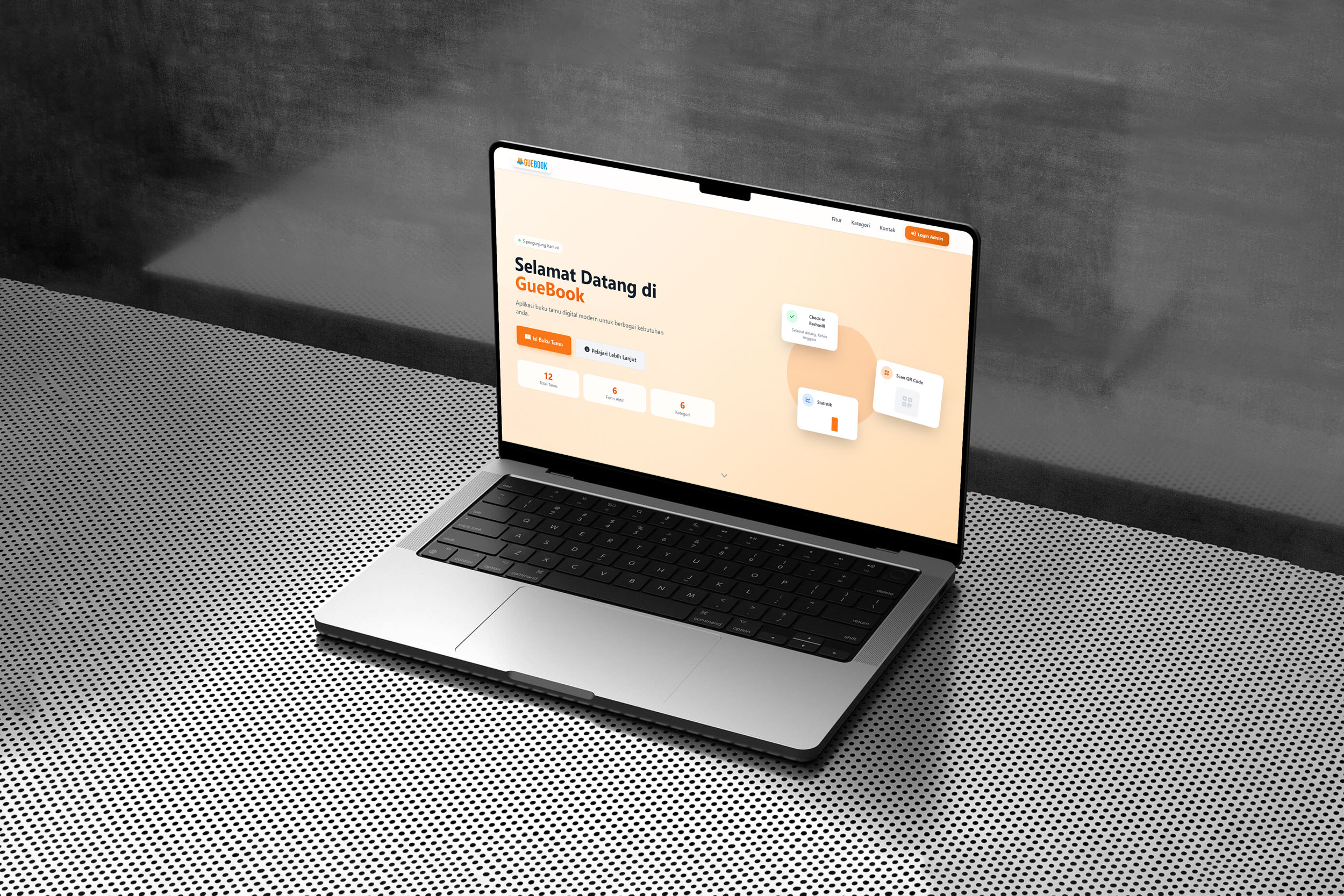 GueBook V 1.0 - Sistem Buku Tamu Digital Modern