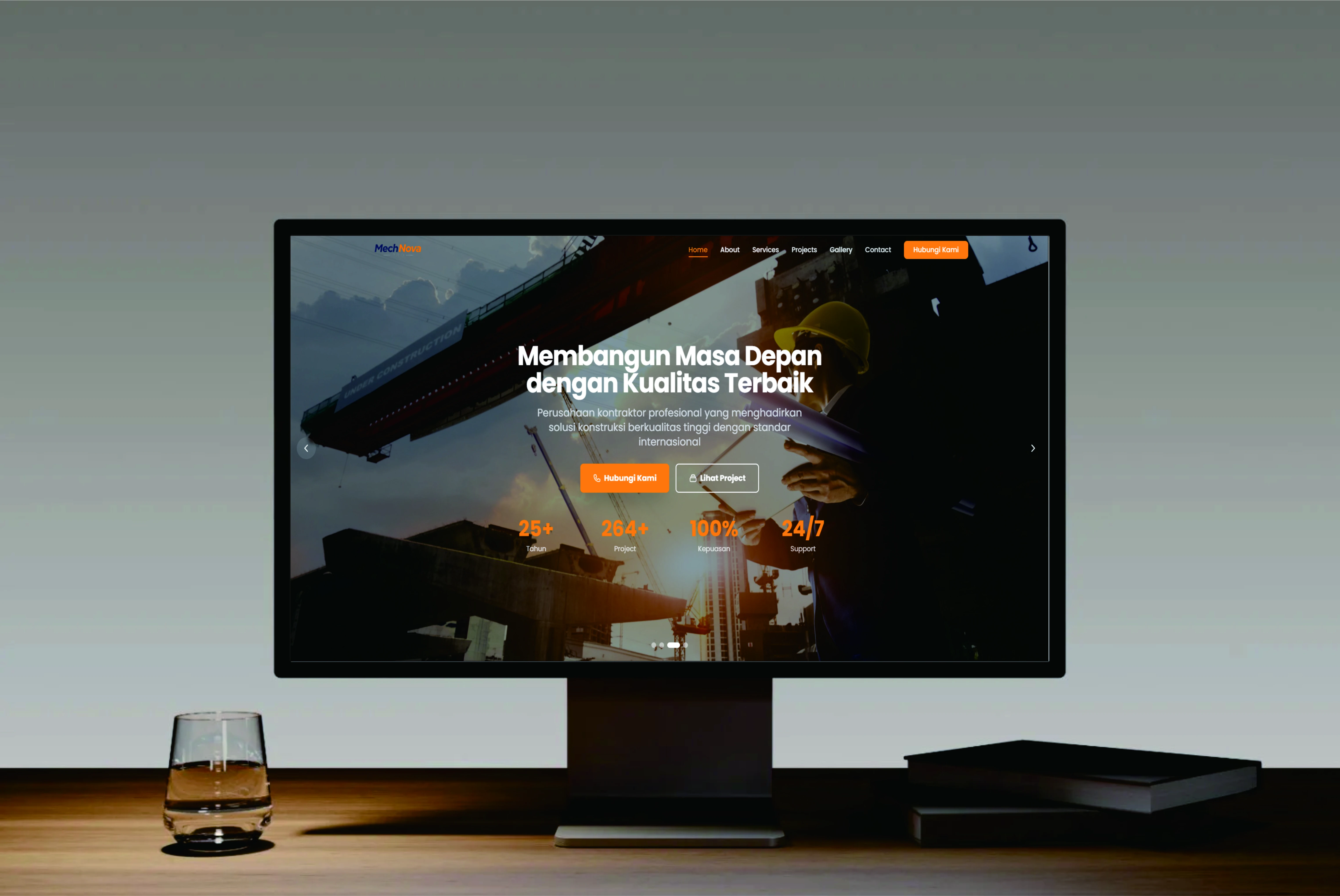 MechNova PRO - Website Company Profile Kontraktor ME&P